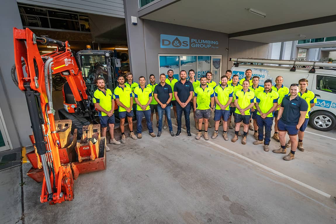 D&S Plumbing Group Team Photo Commercial Plumbers in Brisbane